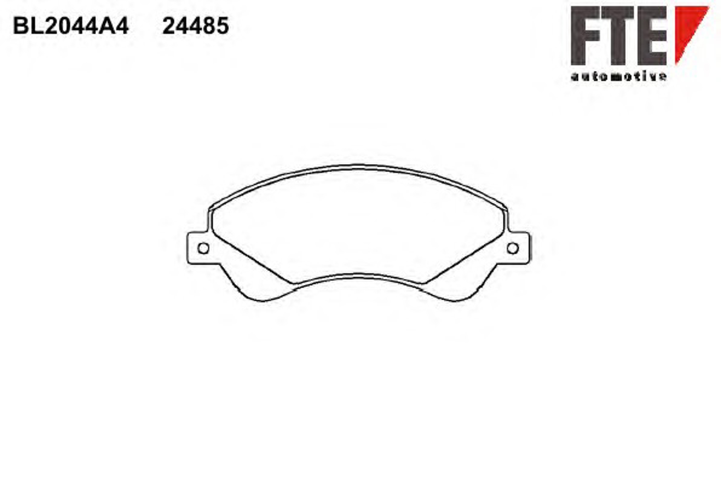 BL2044A4 FTE Колодки тормозные дисковые