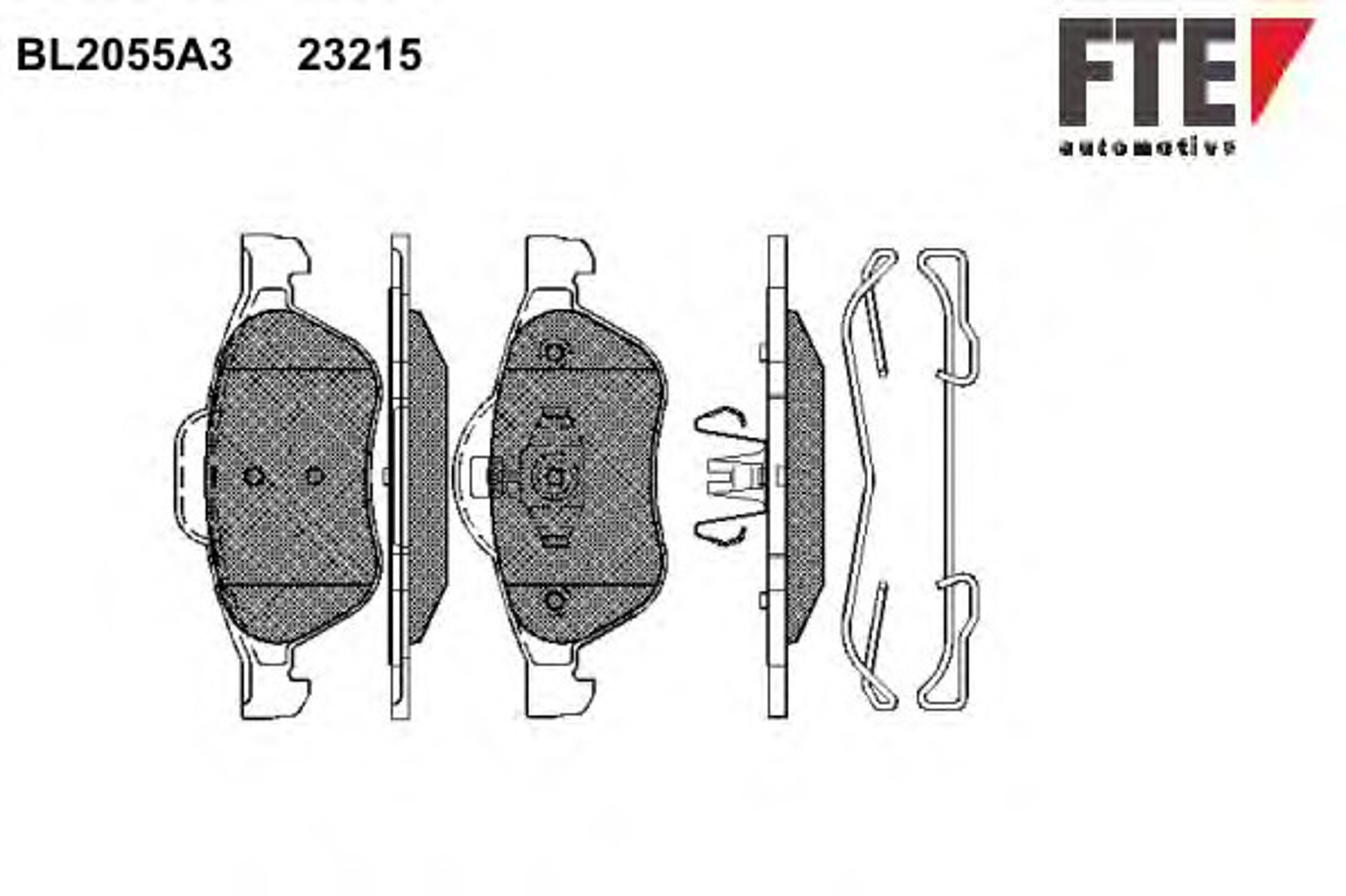 BL2055A3 FTE Колодки тормозные дисковые