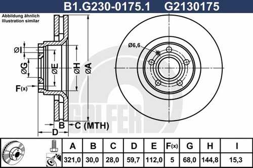 Тормозной диск GALFER B1-G230-0175-1