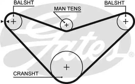 5235XS GATES Ремень ГРМ