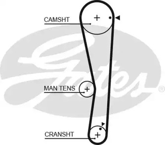 5687XS GATES Ремень ГРМ