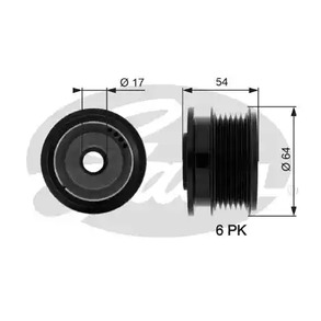 Шкив генератора GATES OAP7083