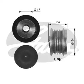 Шкив генератора GATES OAP7135