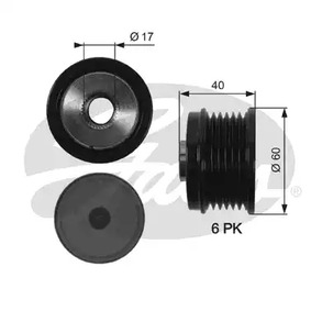Шкив генератора GATES OAP7153