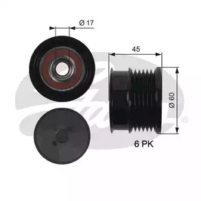 Шкив генератора GATES OAP7156