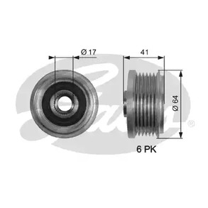 Шкив генератора GATES OAP7162