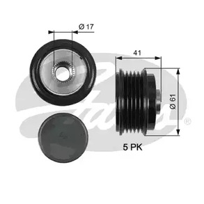 Шкив генератора GATES OAP7173