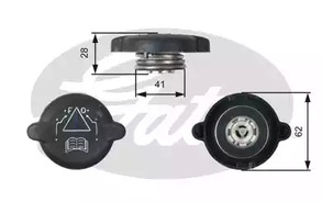 RC219 GATES Крышка расширительного бачка