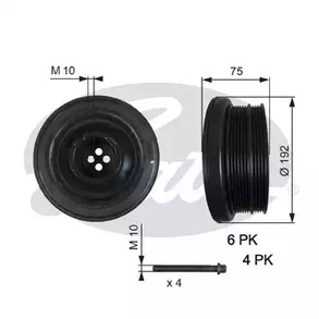 TVD1050A GATES Шкив коленвала