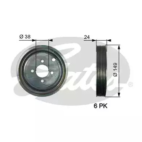 TVD1099 GATES Шкив коленвала