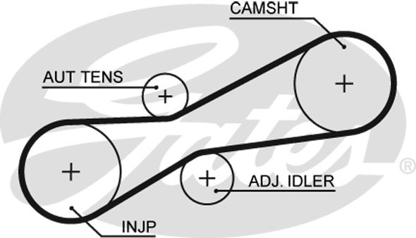 5494XS GATES Ремень ГРМ