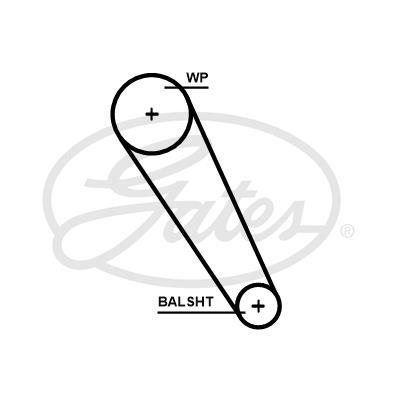 5698XS GATES Ремень ГРМ