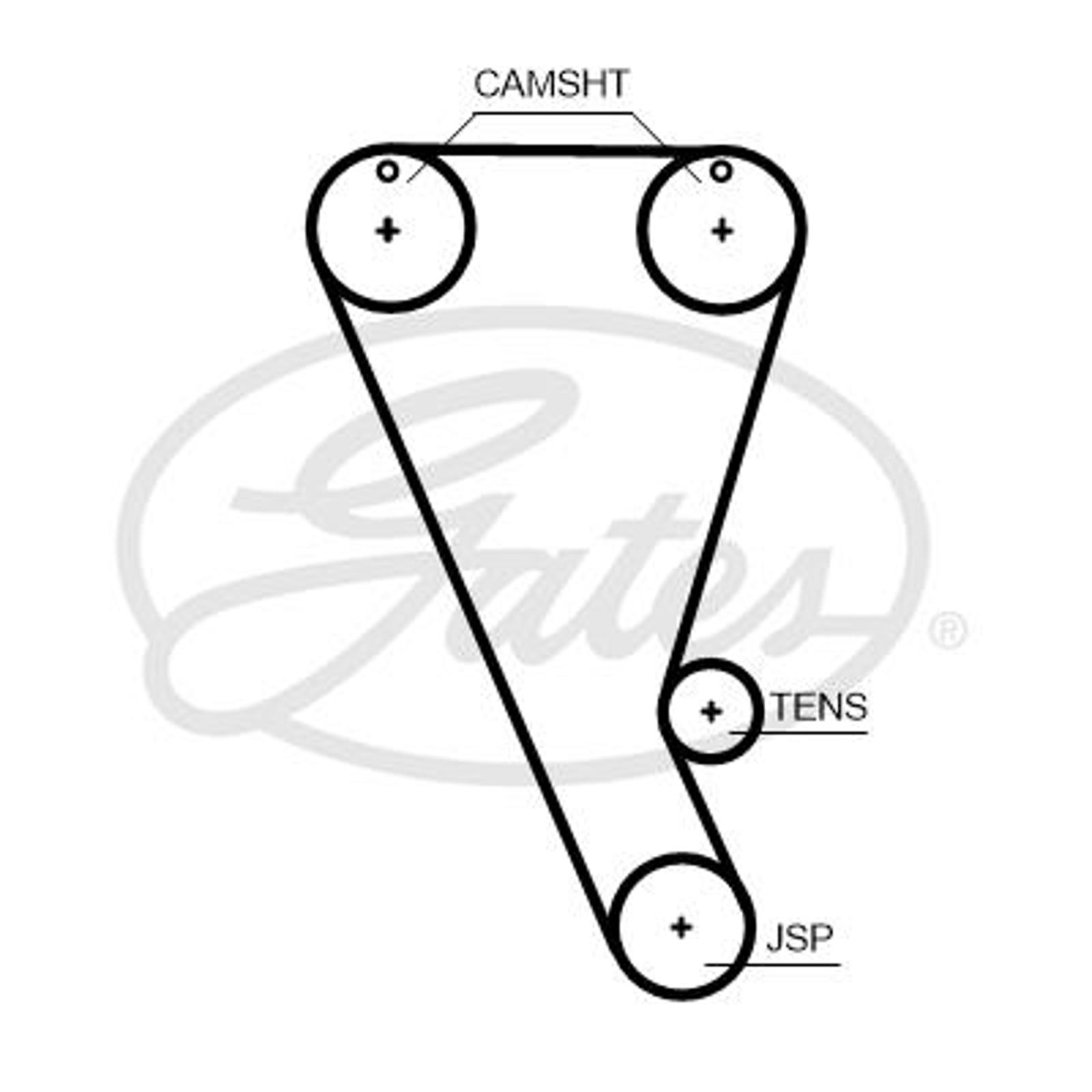 Ремень грм (8597-15702) GATES T363HOB