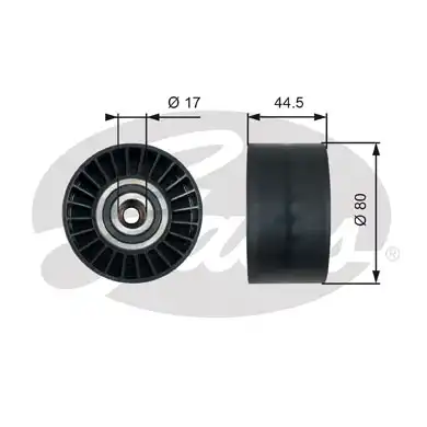 T36509 ролик натяжителя ремня d80 h44