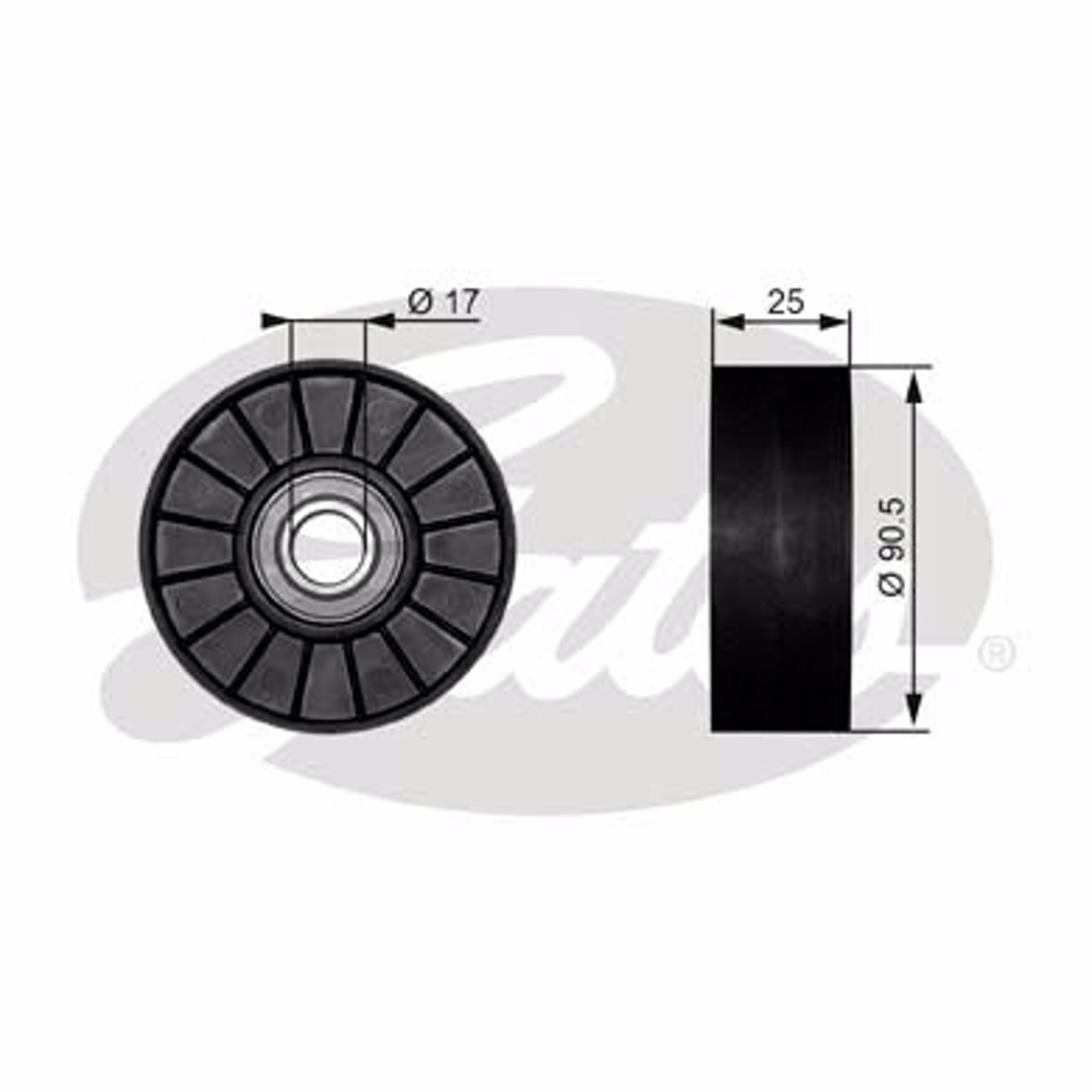 Ролик ручейкового ремня GATES T38007