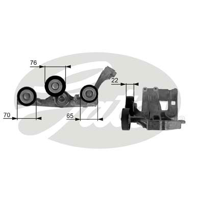 T38429 GATES Ролик приводного ремня