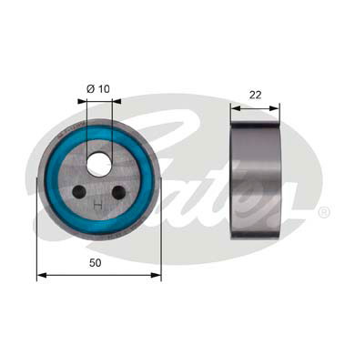 Натяжной ролик ременьа грм powergrip GATES T41154
