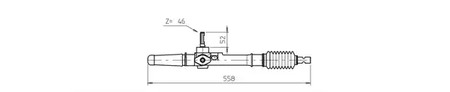 Рейка рулевая GENERAL RICAMBI AU4001