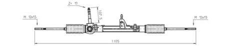 Рейка рулевая GENERAL RICAMBI FI4101