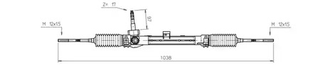 Рейка рулевая GENERAL RICAMBI FI4113