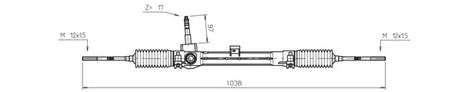 Рейка рулевая GENERAL RICAMBI FI4114