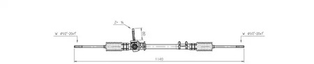 Рейка рулевая GENERAL RICAMBI FO4005