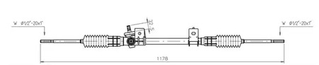 Рейка рулевая GENERAL RICAMBI FO4021