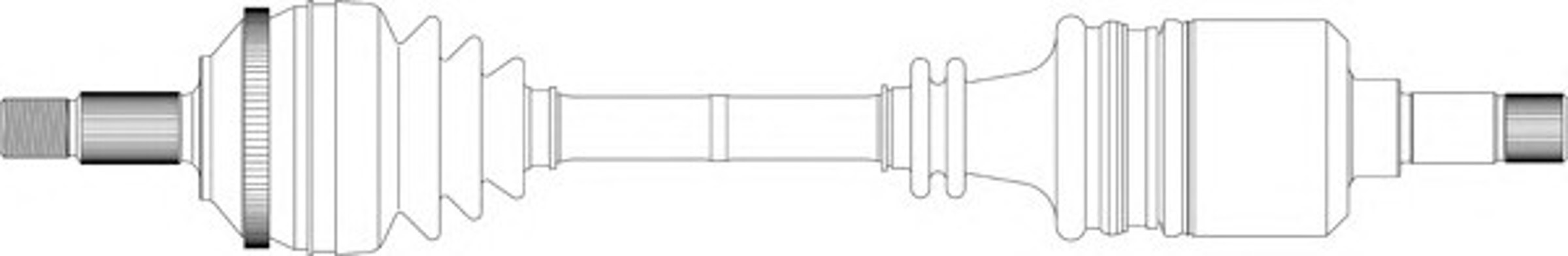 Полуось GENERAL RICAMBI CI3099