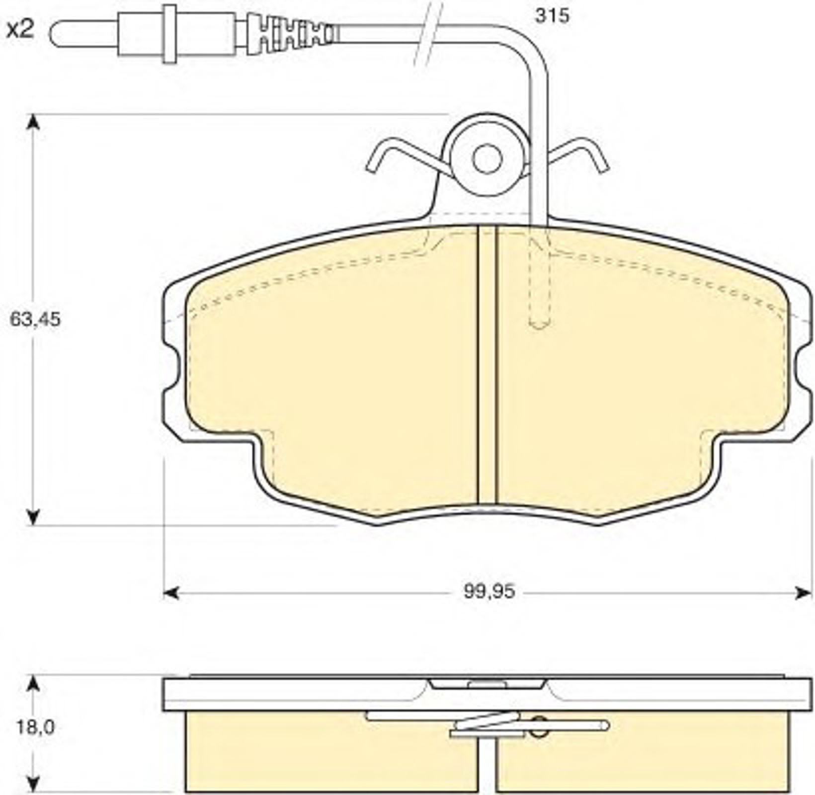 Колодки тормозные дисковые GIRLING 6101141