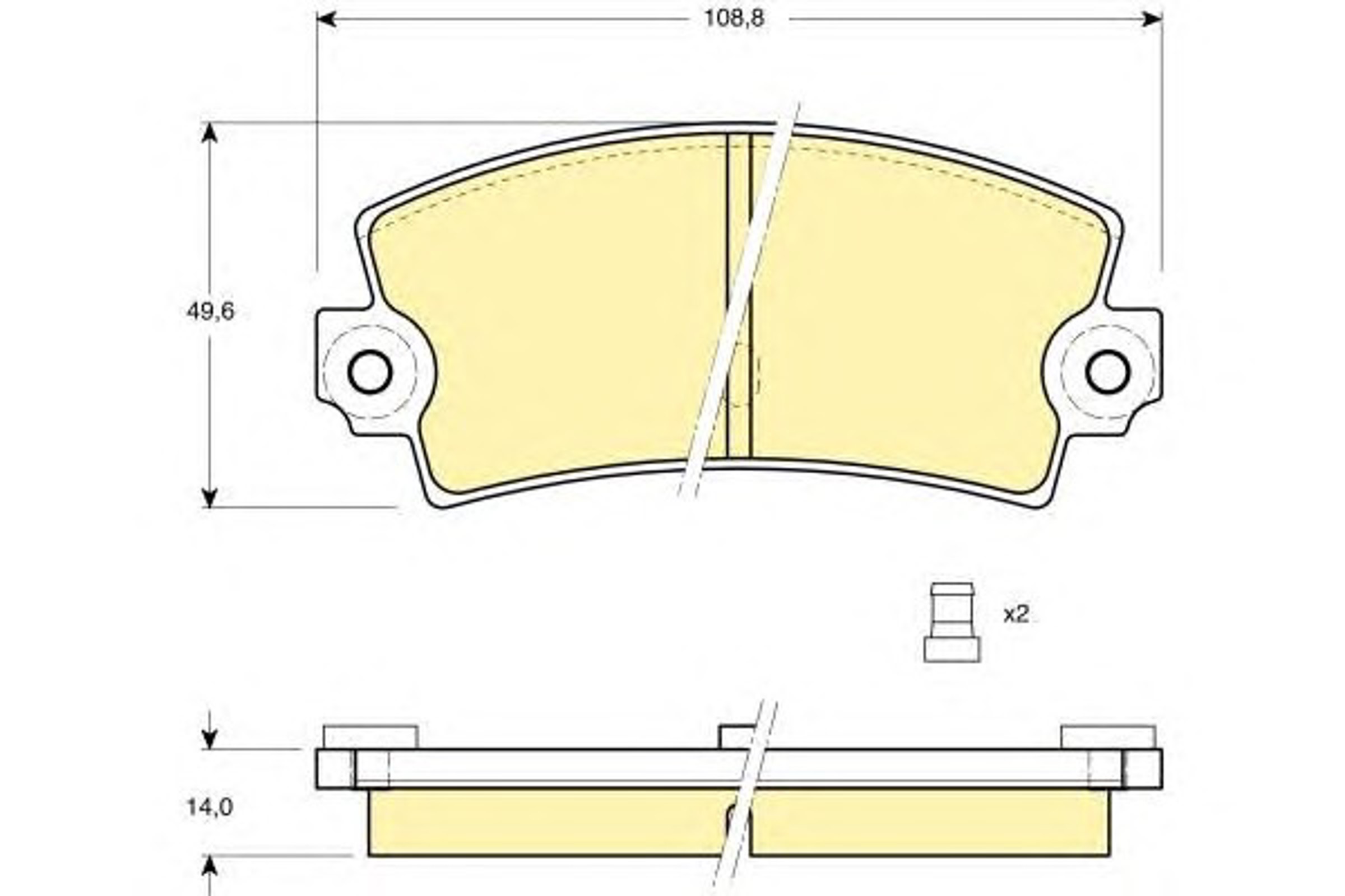 Колодки тормозные дисковые GIRLING 6101493