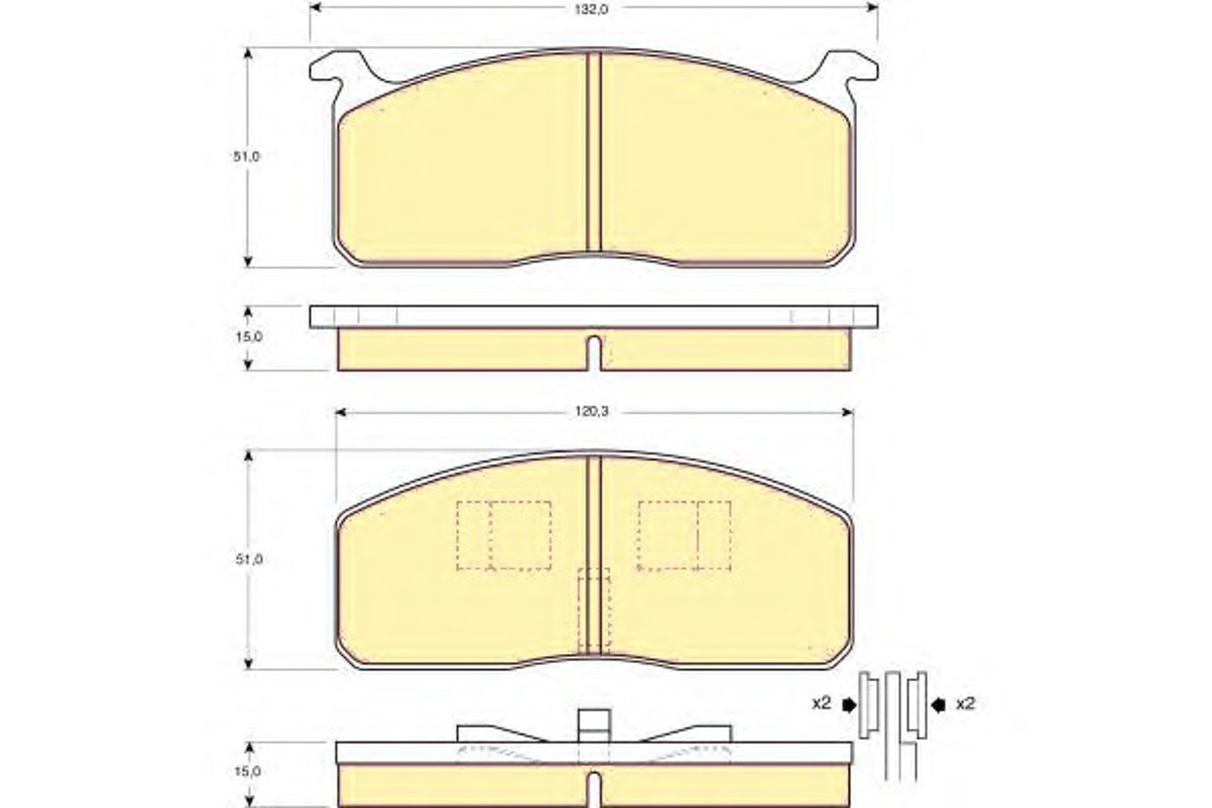 Колодки тормозные дисковые GIRLING 6102339