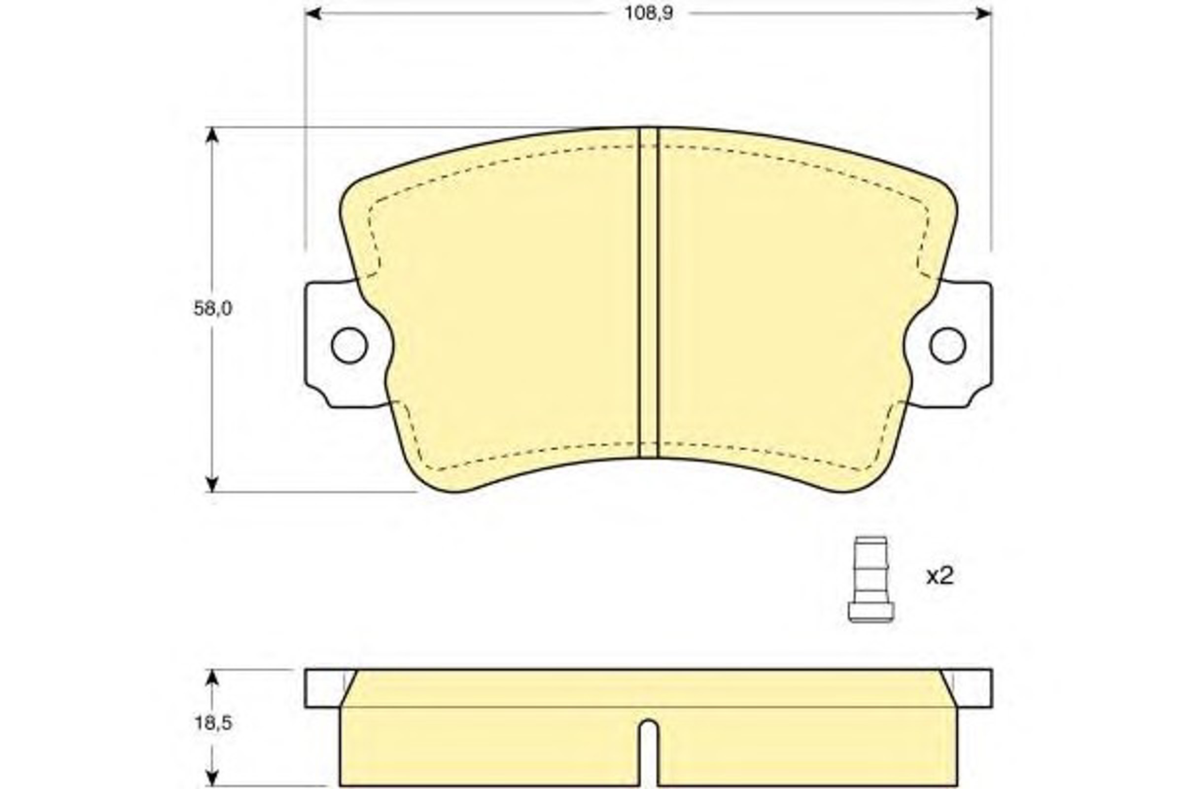 Колодки тормозные дисковые GIRLING 6102433