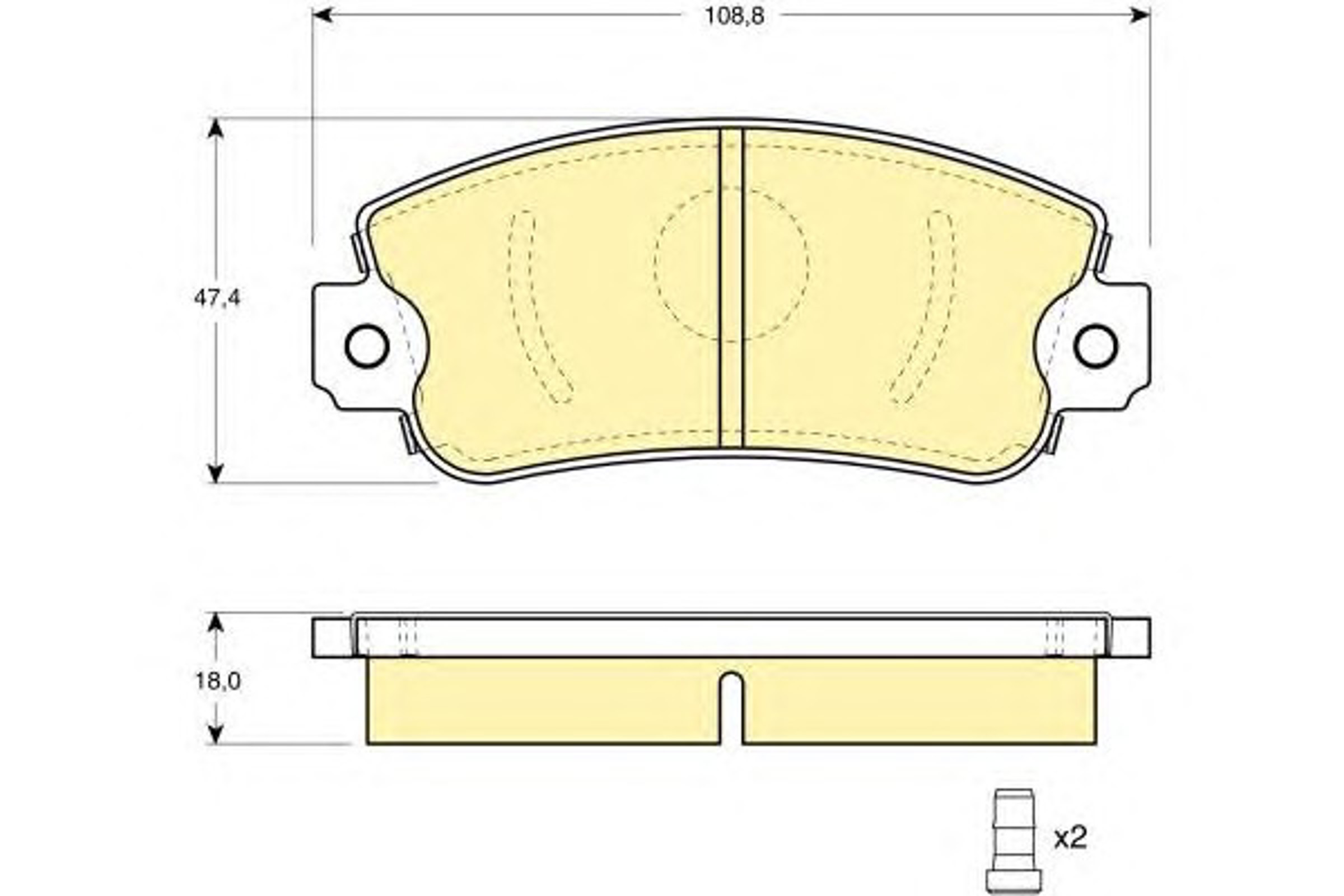 Колодки тормозные дисковые GIRLING 6102973