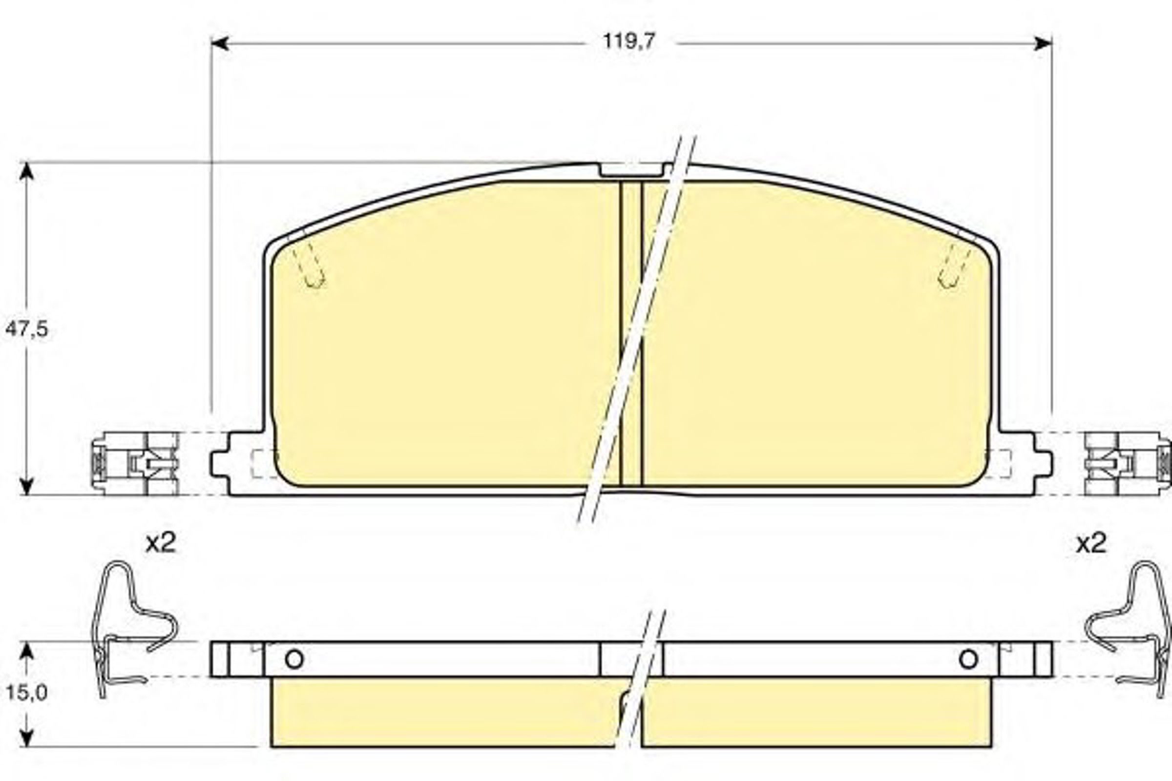 Колодки тормозные дисковые GIRLING 6103239
