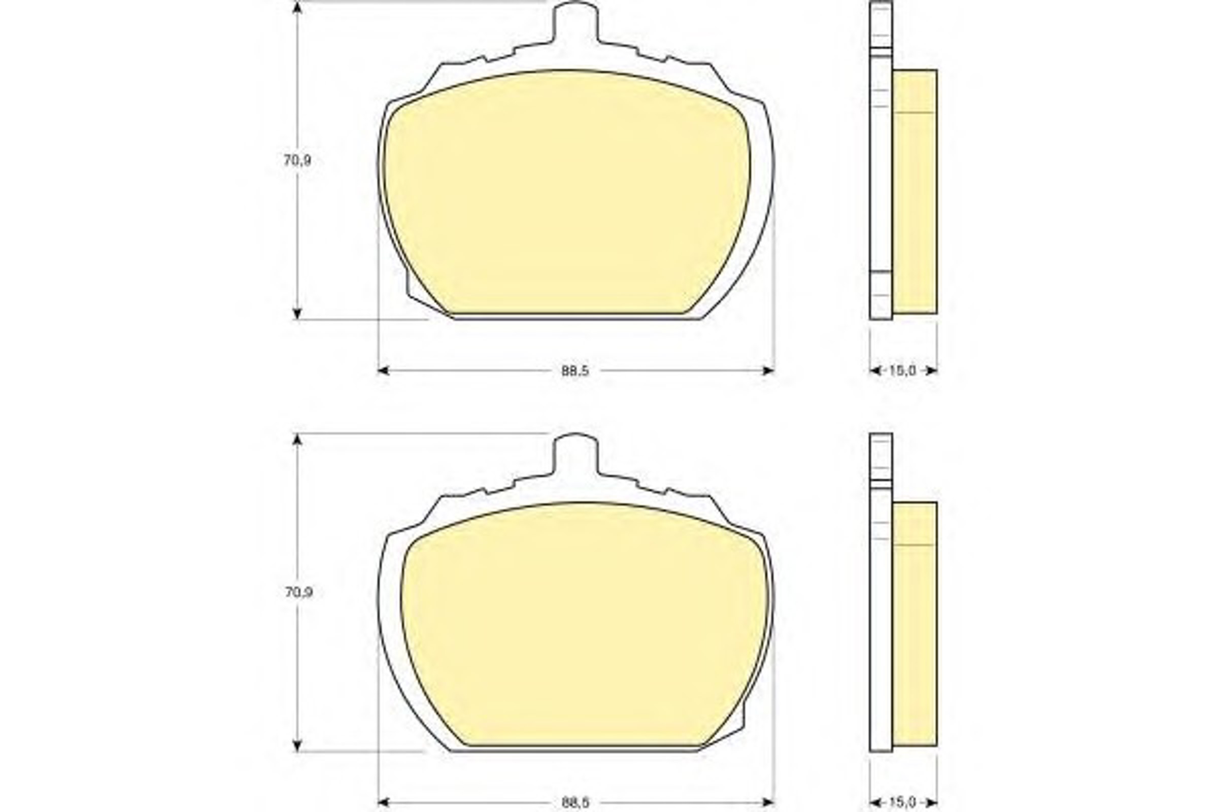 Колодки тормозные дисковые GIRLING 6103406