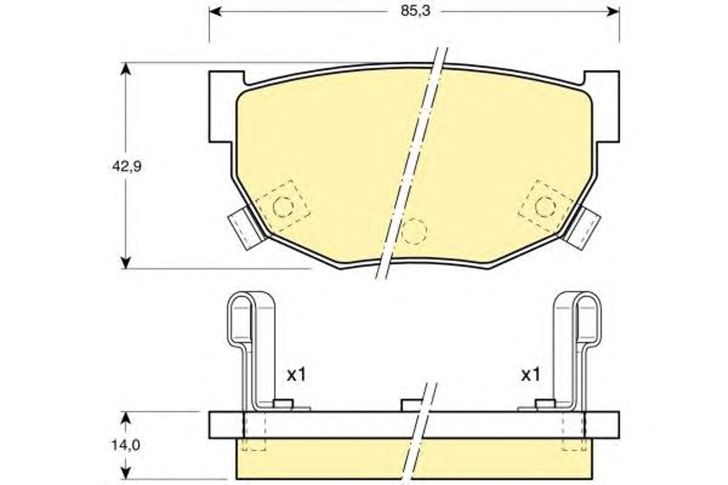 Комплект тормозных колодок дисковый тормоз GIRLING 6103689