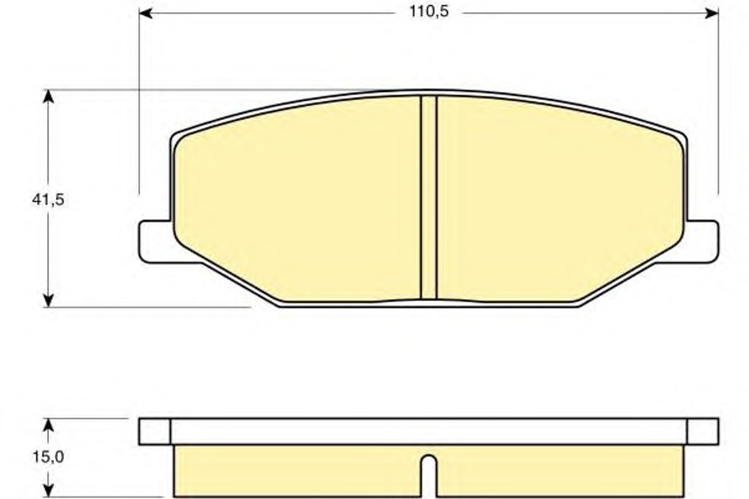 Колодки тормозные дисковые комплект GIRLING 6103839