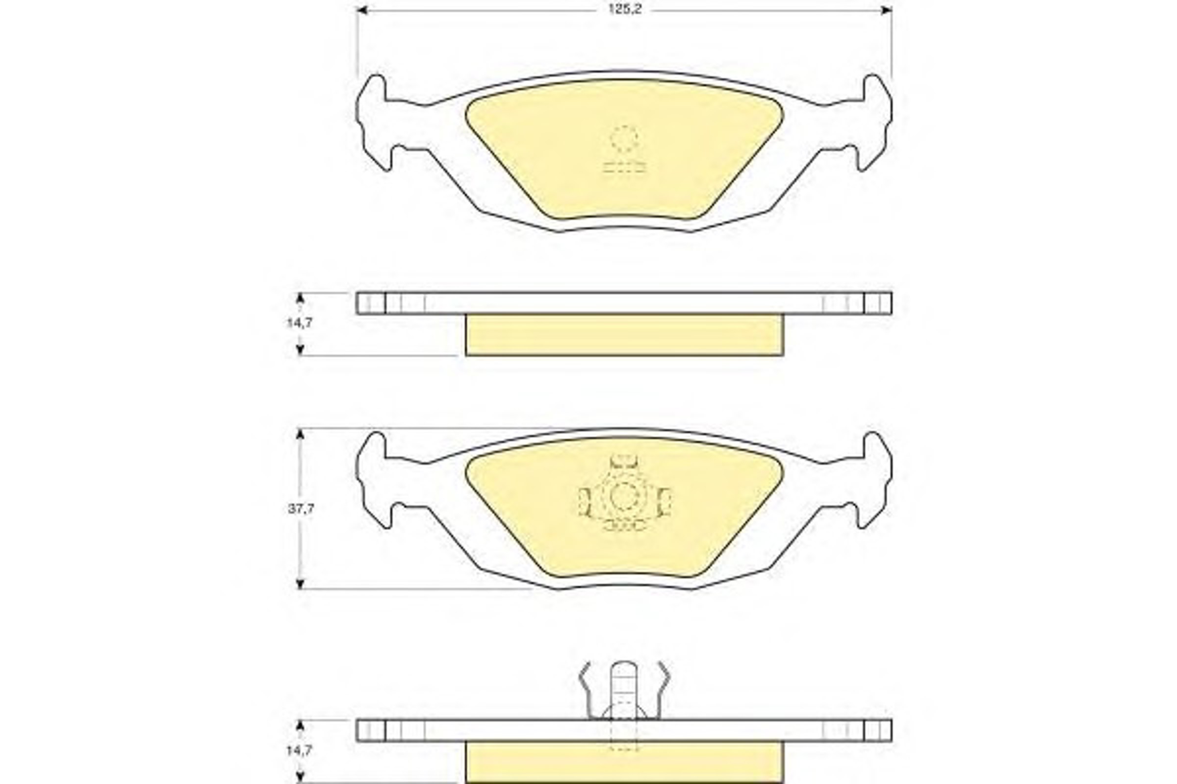 Колодки тормозные дисковые GIRLING 6103922