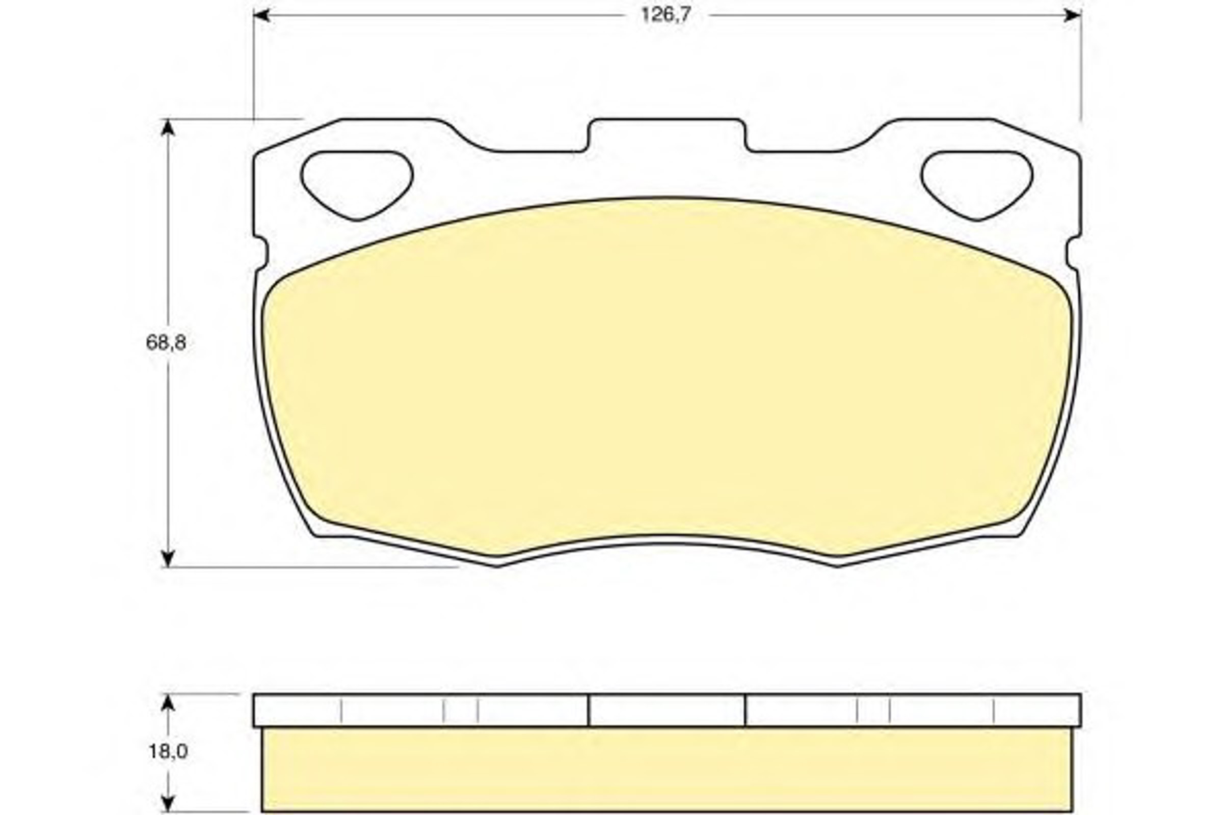 6103956 GIRLING Комплект тормозных колодок, дисковый тормоз