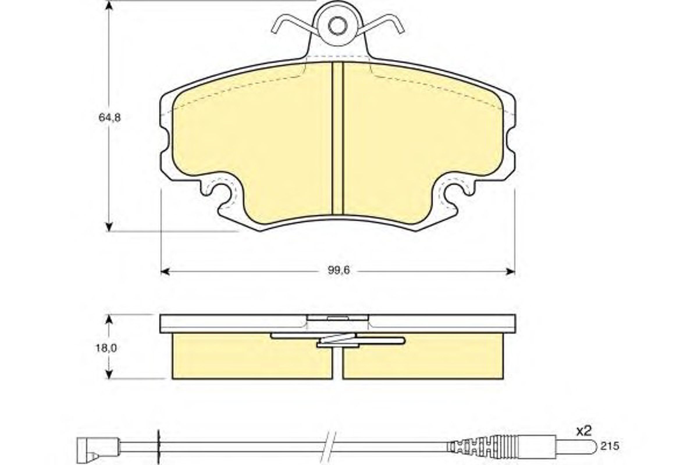 Колодки тормозные дисковые GIRLING 6104001