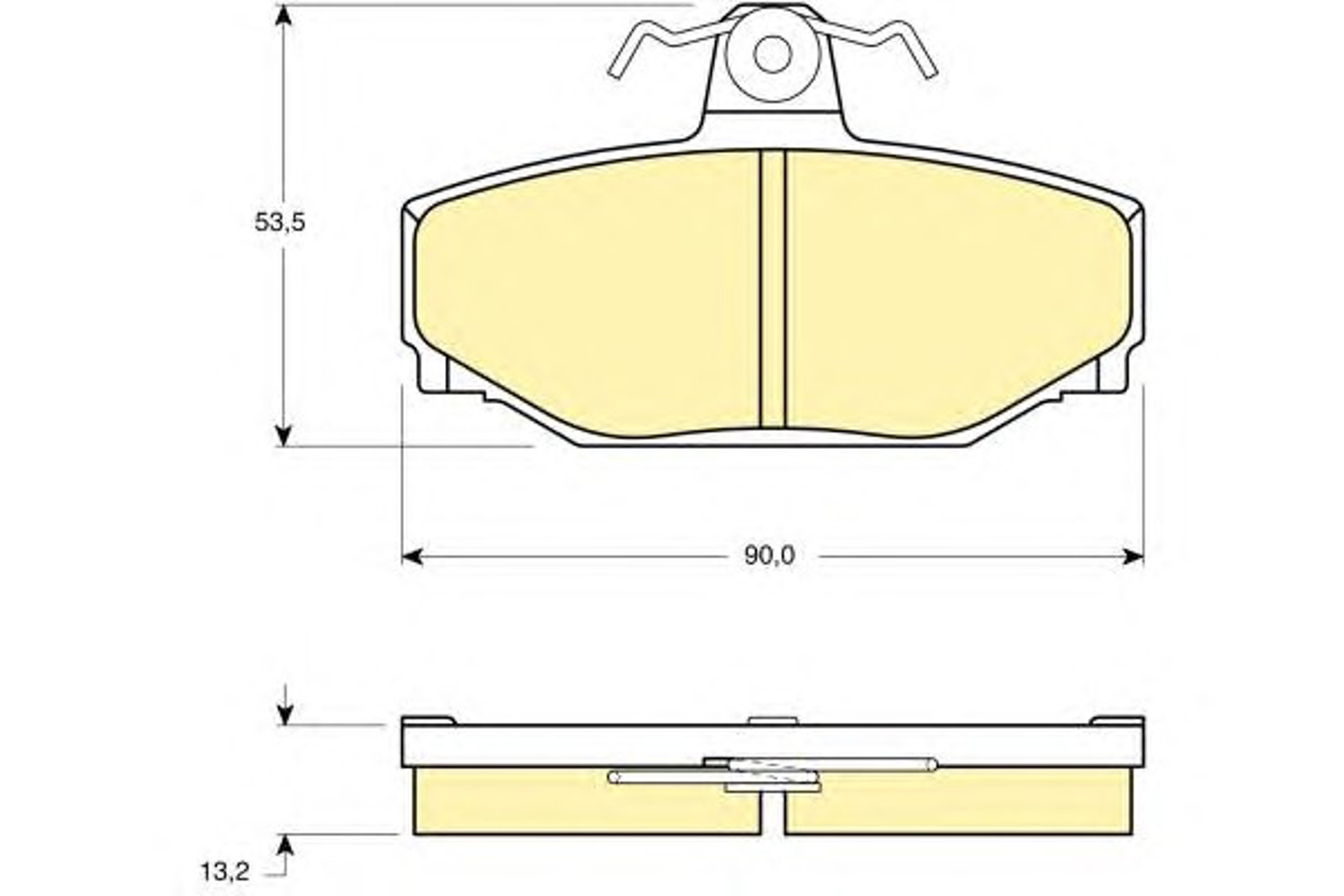 Комплект тормозных колодок дисковый тормоз GIRLING 6104421