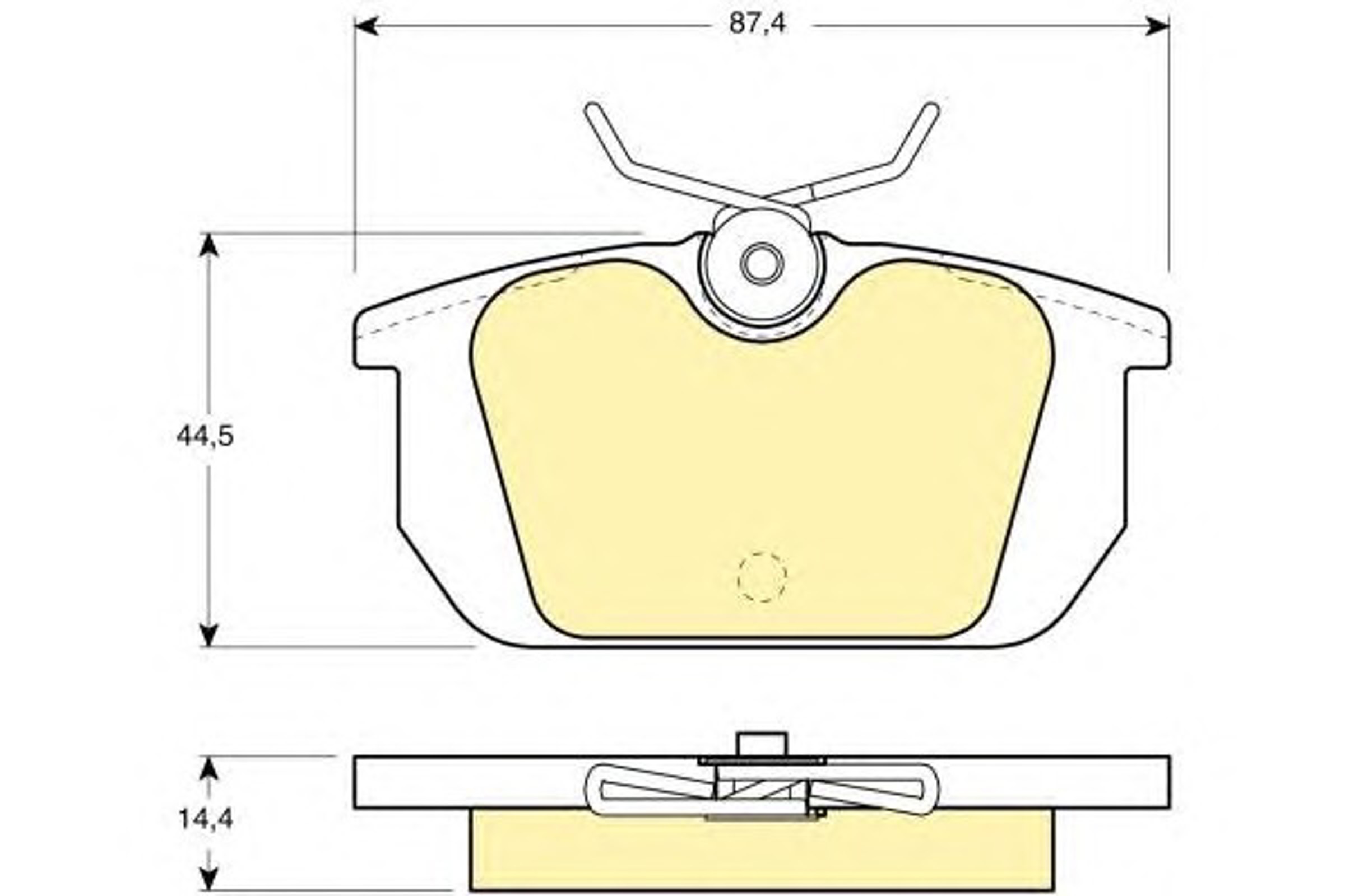 6104661 GIRLING Колодки тормозные дисковые