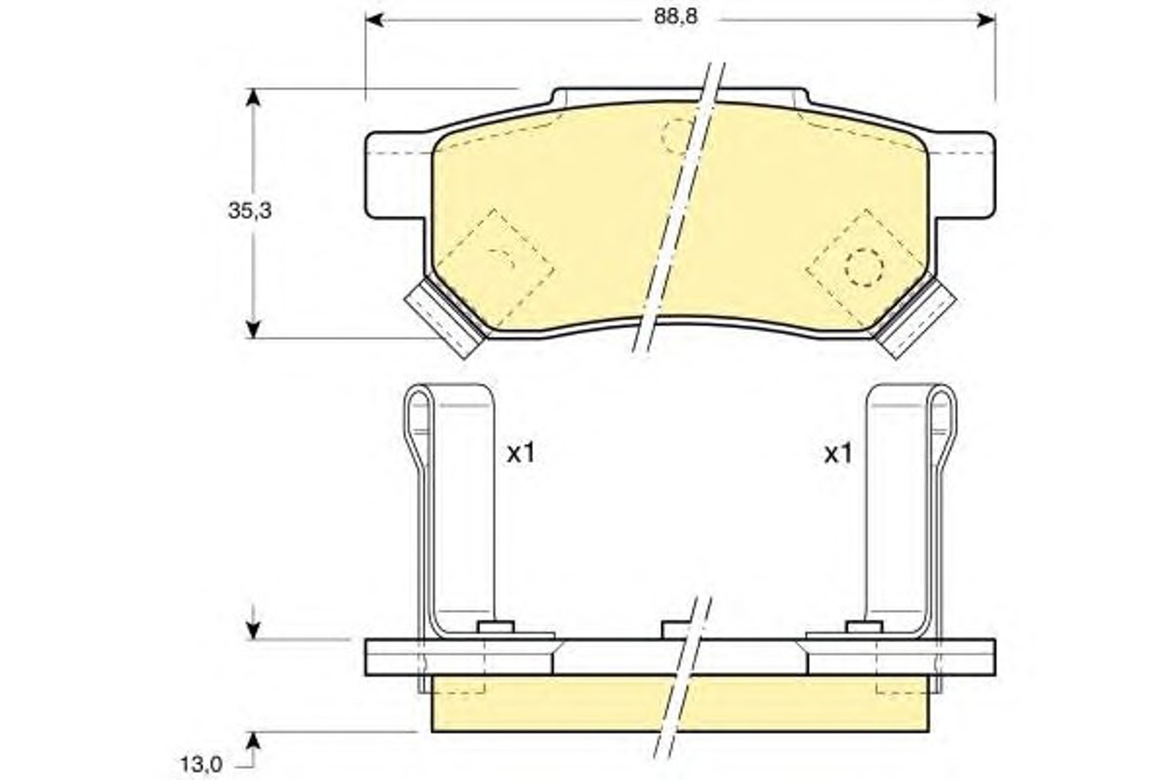 6104999 GIRLING Колодки тормозные дисковые комплект