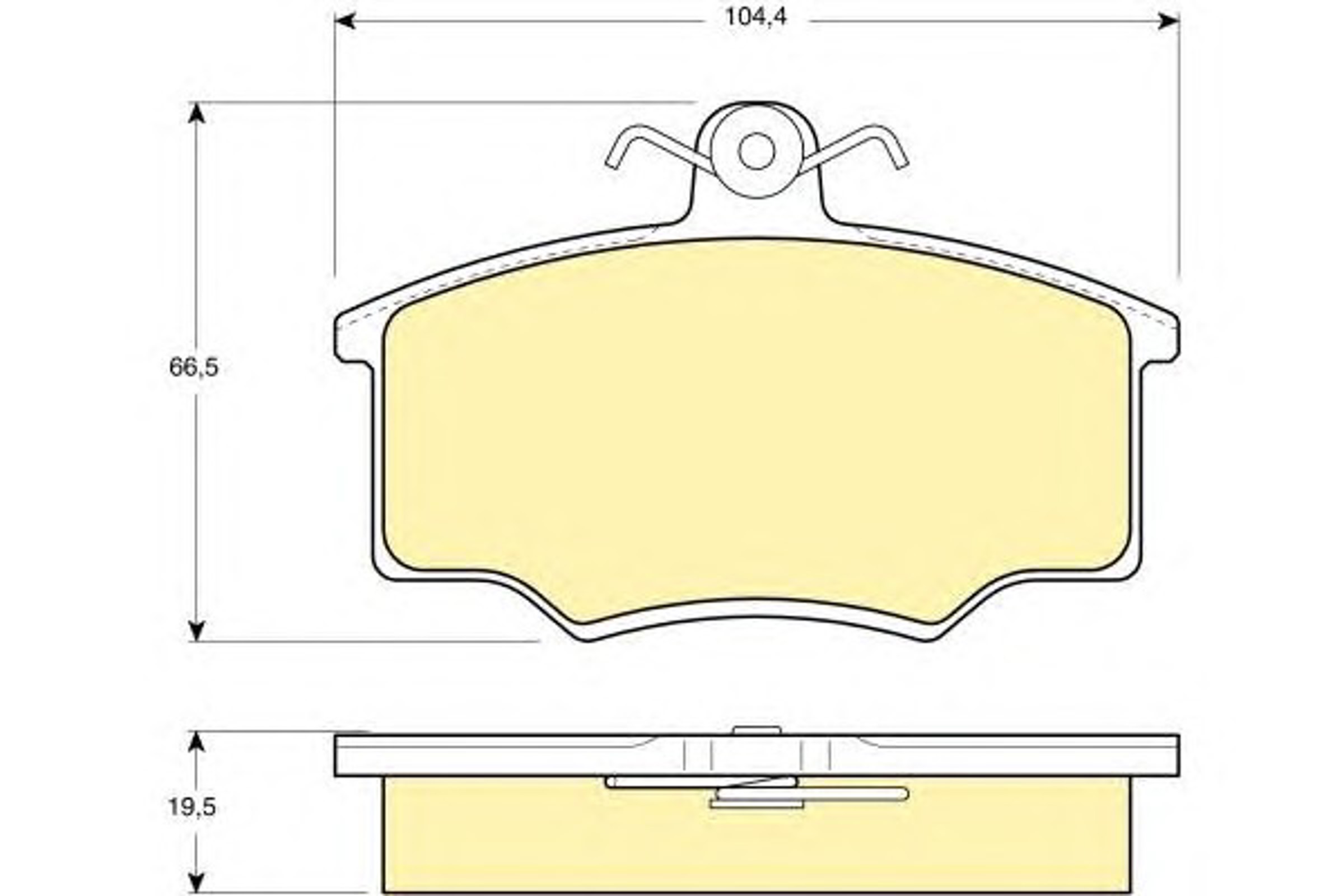 6106281 GIRLING Колодки тормозные дисковые