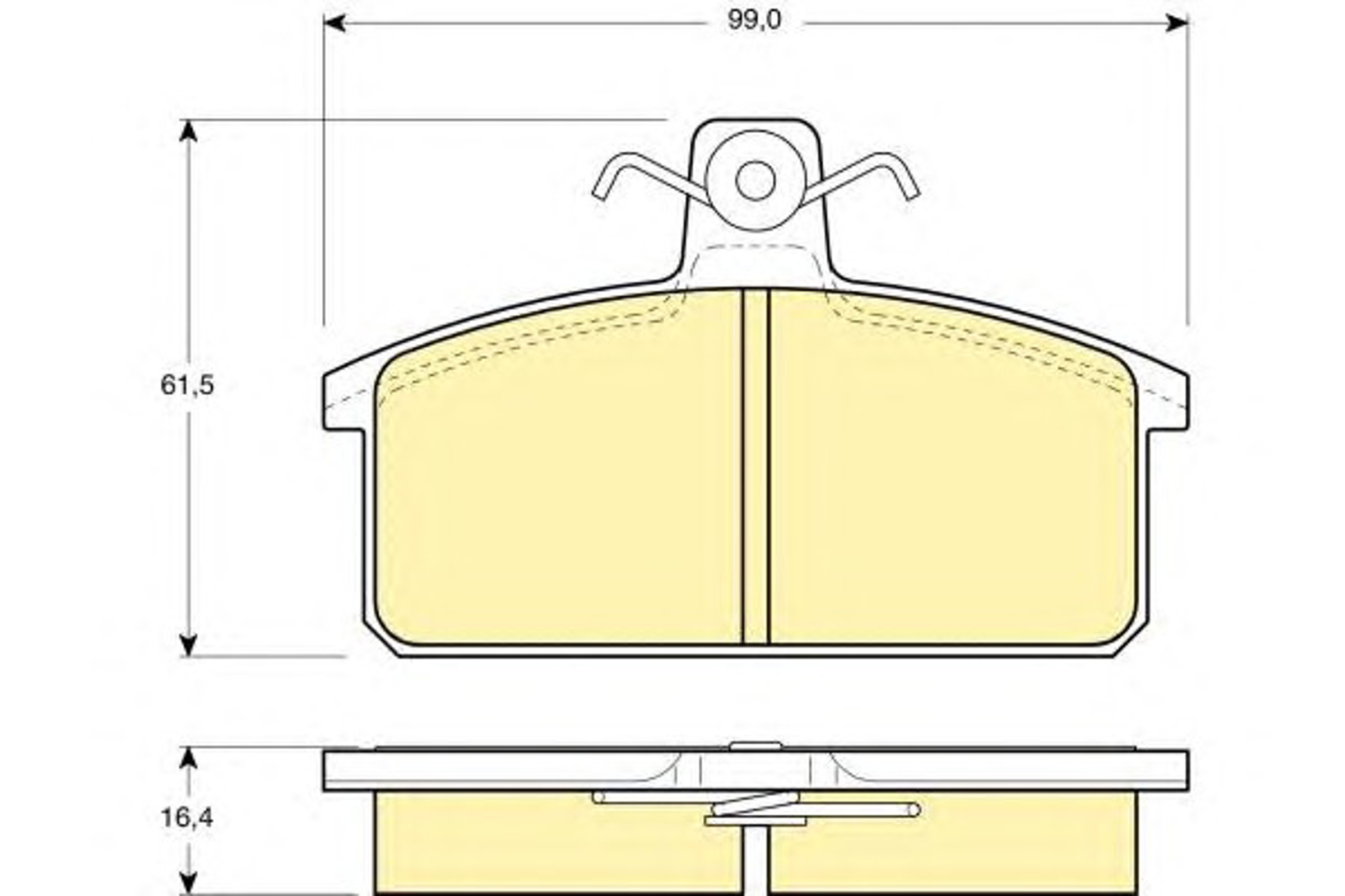 Колодки тормозные дисковые GIRLING 6106571