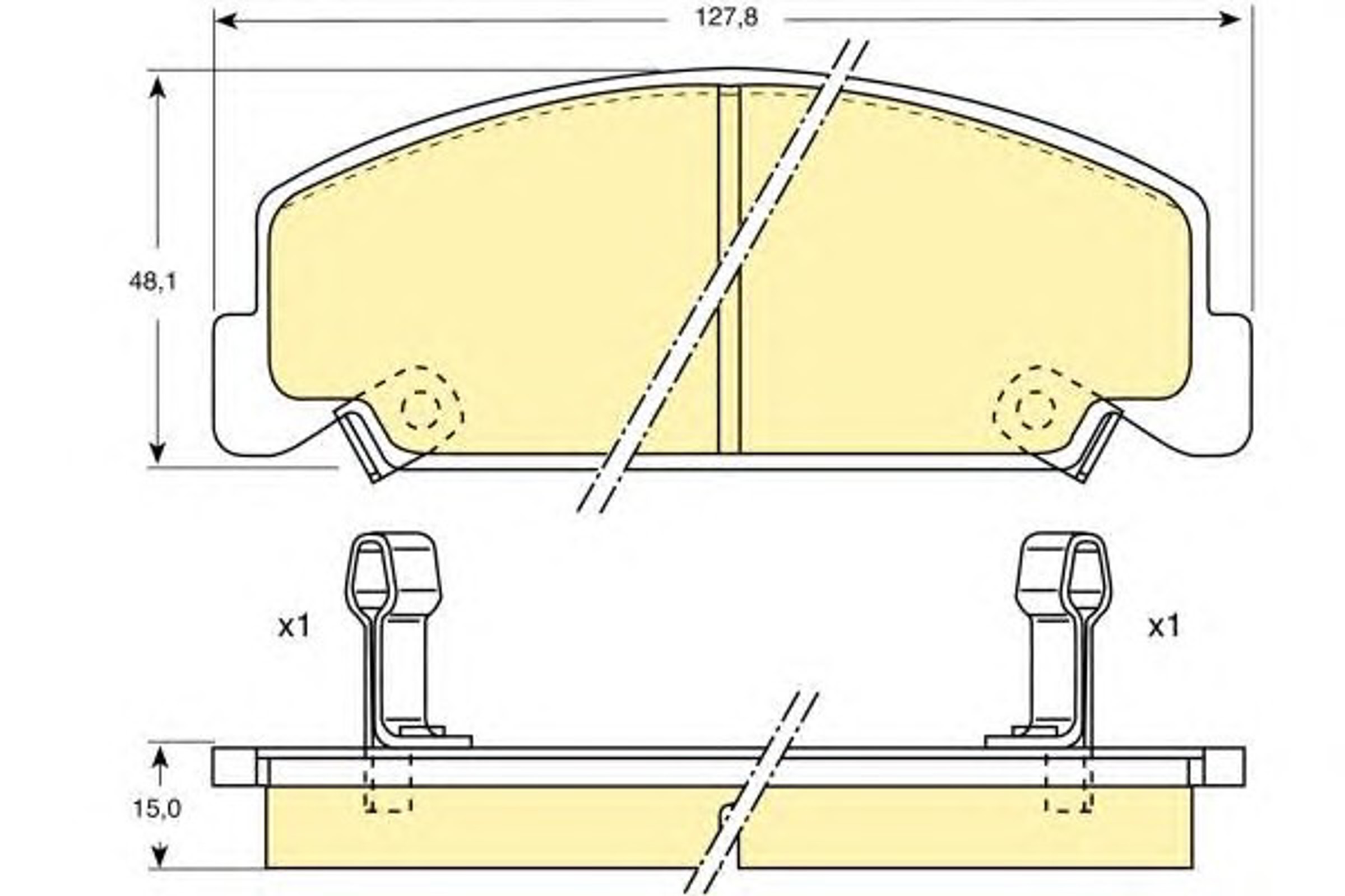 Колодки тормозные дисковые GIRLING 6107649