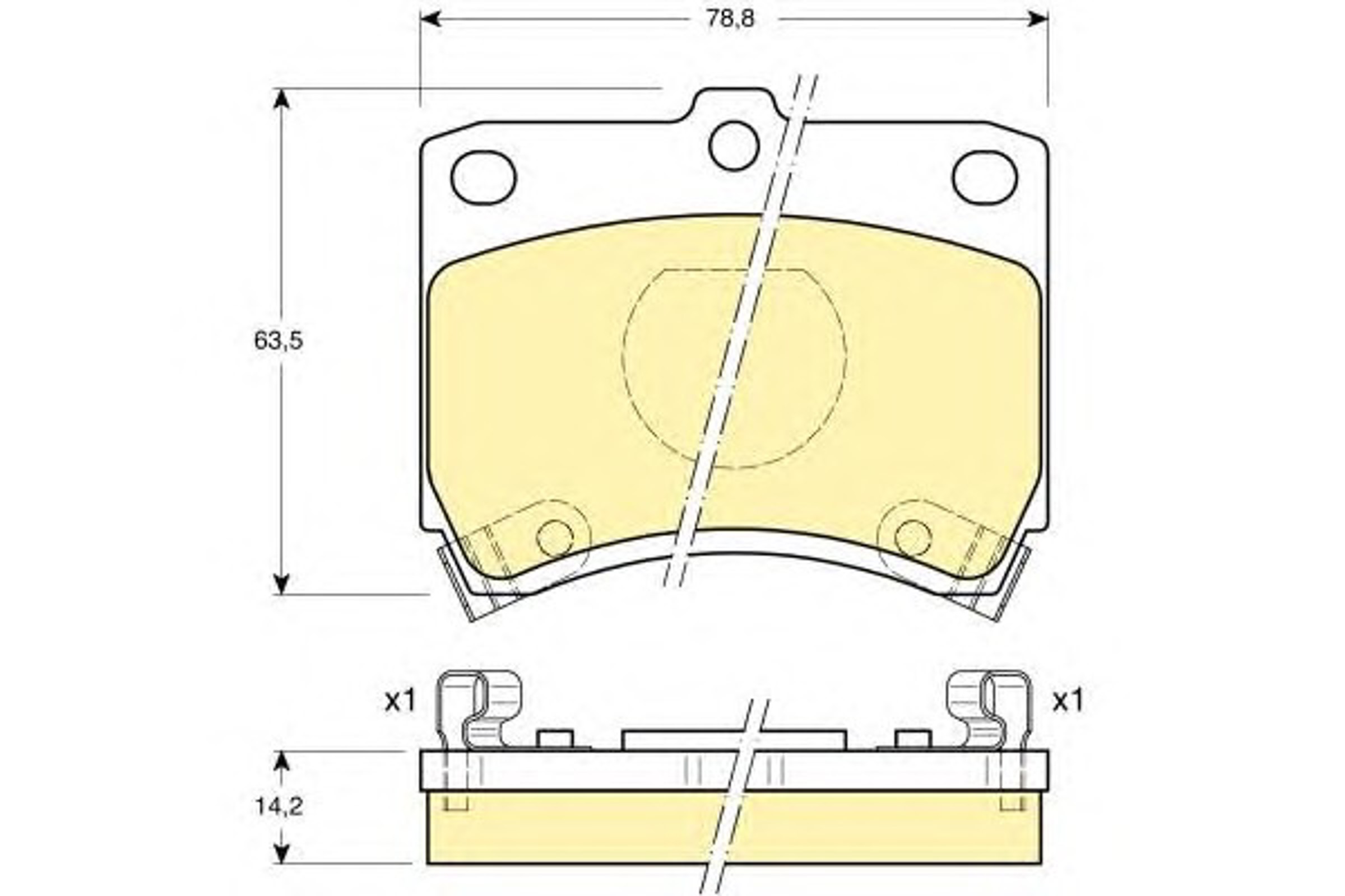 6107739 GIRLING Колодки тормозные дисковые