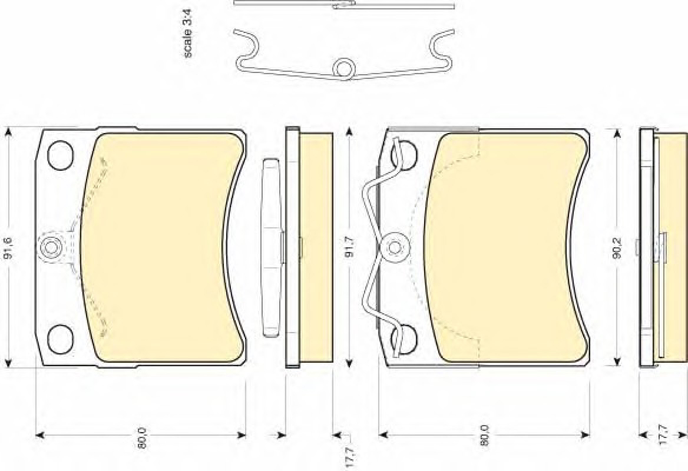 Колодки тормозные дисковые GIRLING 6107911