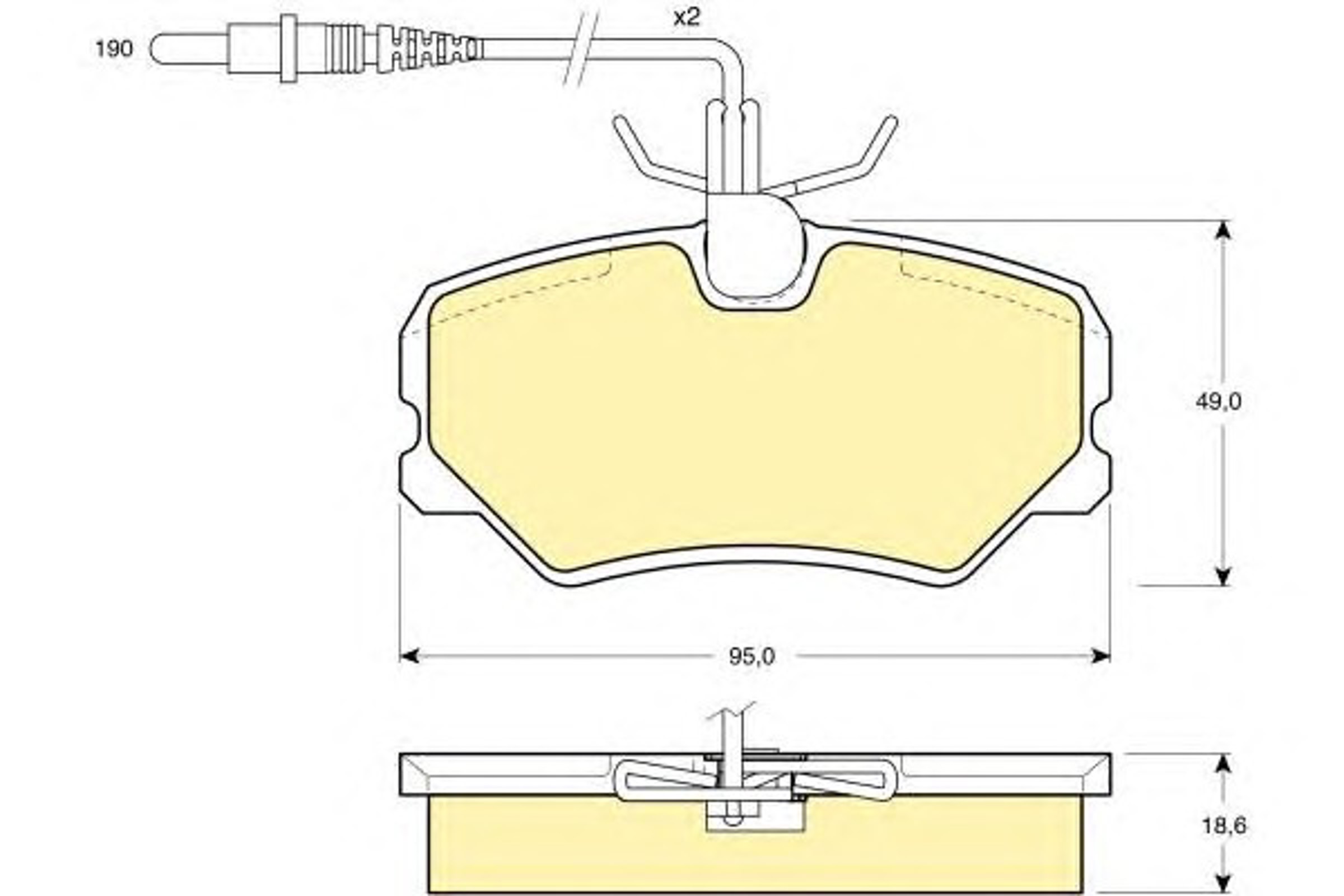 6107931 GIRLING Колодки тормозные дисковые