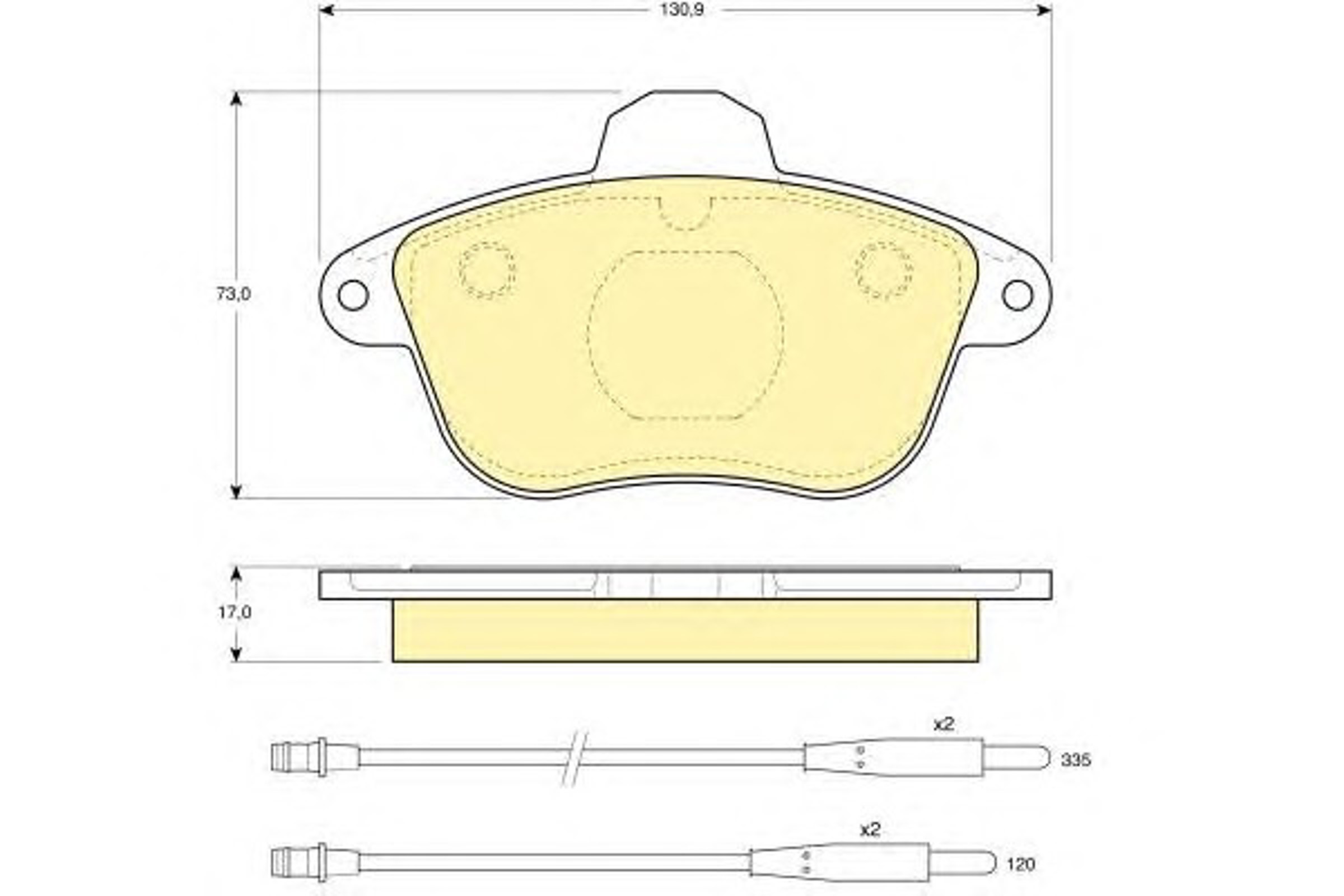 Комплект тормозных колодок дисковый тормоз GIRLING 6107963